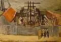 Léon Spilliaert, 1924, Shipyard in Ostend