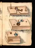 Opened die from Löffelholz-Codex (Nuremberg 1505)