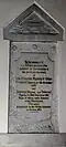 British tablet in memory of HMS Crescent
