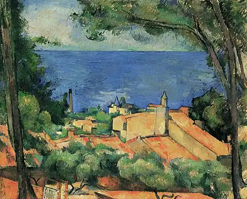 L'Estaque with Red Roofs 1883–1885 Private collection