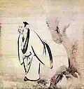 L'un des sept sages (1533-1615) par le peintre japonais Kaihō Yūshō