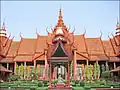 Image 1The Cambodian National Museum, Phnom Penh, showing its vernacular architectural style