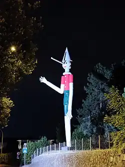 Giant statue of Pinocchio at Parco di Pinocchio&nbsp;[it], Pescia, Italy