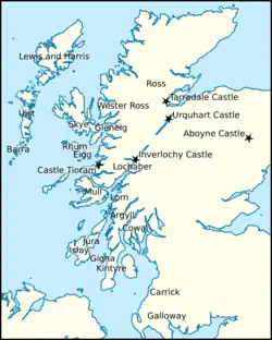 Map of Britain and Ireland