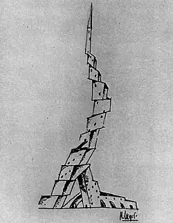 Collective Housing design (Nikolai Ladovsky, 1920)