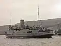 Lady of Mann departing the Faroe Islands