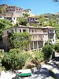 Scene of buildings in Langadia village.