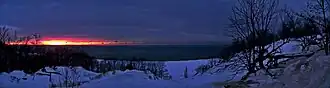 Winter sunset