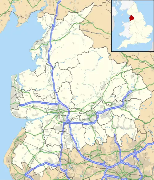 Darwen is located in Lancashire