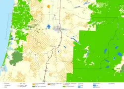 Map of Lane County