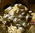 Burial 10 - Limestone blocks were on top