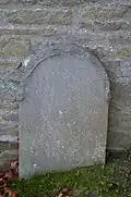 Gravestones on the cemetery