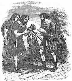 Image 80The Honest Woodcutter, also known as Mercury and the Woodman and his famous Golden Axe (from List of mythological objects)