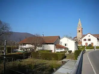 The centre of the village