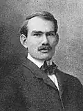 A headshot of Lee De Forest, from 1904