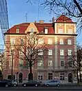 German Renaissance corner building at Leonrodplatz (Leonrodstraße 91) built in 1908 by R. Barbist