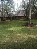 Thatched buildings at Lesedi Cultural Village, South Africa