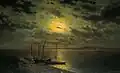 Moonlit Night on the River, 1870s.