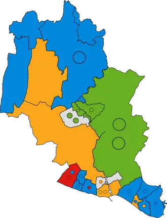 2019 results map