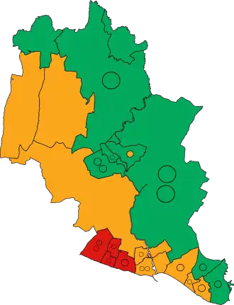2023 results map