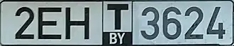Temporary plate