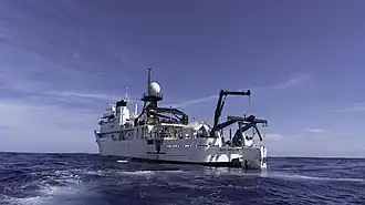 Limiting Factor being prepared for a dive into the Atlantic Ocean
