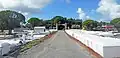 Entrance gate and main road