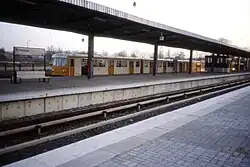 The station in January 1990
