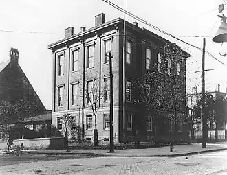 Image 18The Linsly Institute building in Wheeling, West Virginia served as the state's first capitol building from statehood in 1863 until March 28, 1870, when the capitol was transferred to Charleston, West Virginia (from History of West Virginia)
