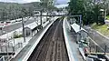 Southbound view from footbridge