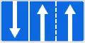 Traffic directions in traffic lanes