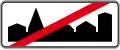 End of city limit