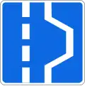 Emergency stopping lane