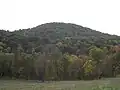 Little Cacapon Mountain viewed from Ginevan Cemetery near Little Cacapon