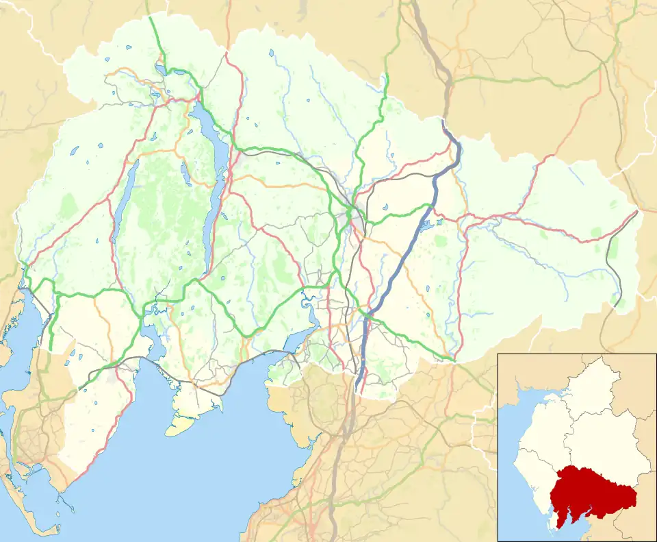 Heversham is located in the former South Lakeland district