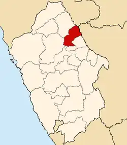 Location of Pomabamba Puma Pampa in the Ancash Region