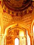 Interior view of the mosque