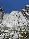 The south summit wall of Lone Peak