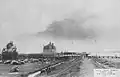The Tavern on 6 August 1939 when the Mauretania sailed past. The RFC are long gone; note the Thames mile post markers