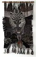 From the series "New Fairy Tales to the World" — Shapeshifter, 2002, 90×50, handwoven, cotton, wool, wool blend