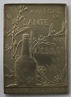 Coca Mariani medal by Louis-Oscar Roty