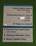 M3 exit sign