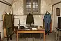 Office in the barracks. The barracks were used during the Cold War.