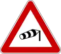 Crosswind on the left