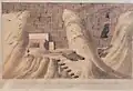 Entrance of the 2nd Pyramid of Geeza, Discovered and Opened by G. Belzoni, 2nd March 1818, Musée d'Art classique de Mougins