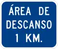 D5-1 Rest area XX kilometers