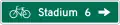 D1-1c Bicycle Destination and Distance (1-line)