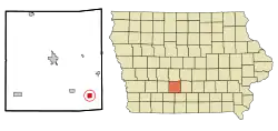 Location of Truro, Iowa