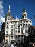 Casa de Allende&nbsp;[es], Crédit Lyonnais branch office in Madrid from 1947 (left),[26] 2010