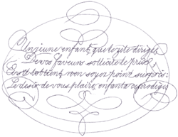 A poem in French